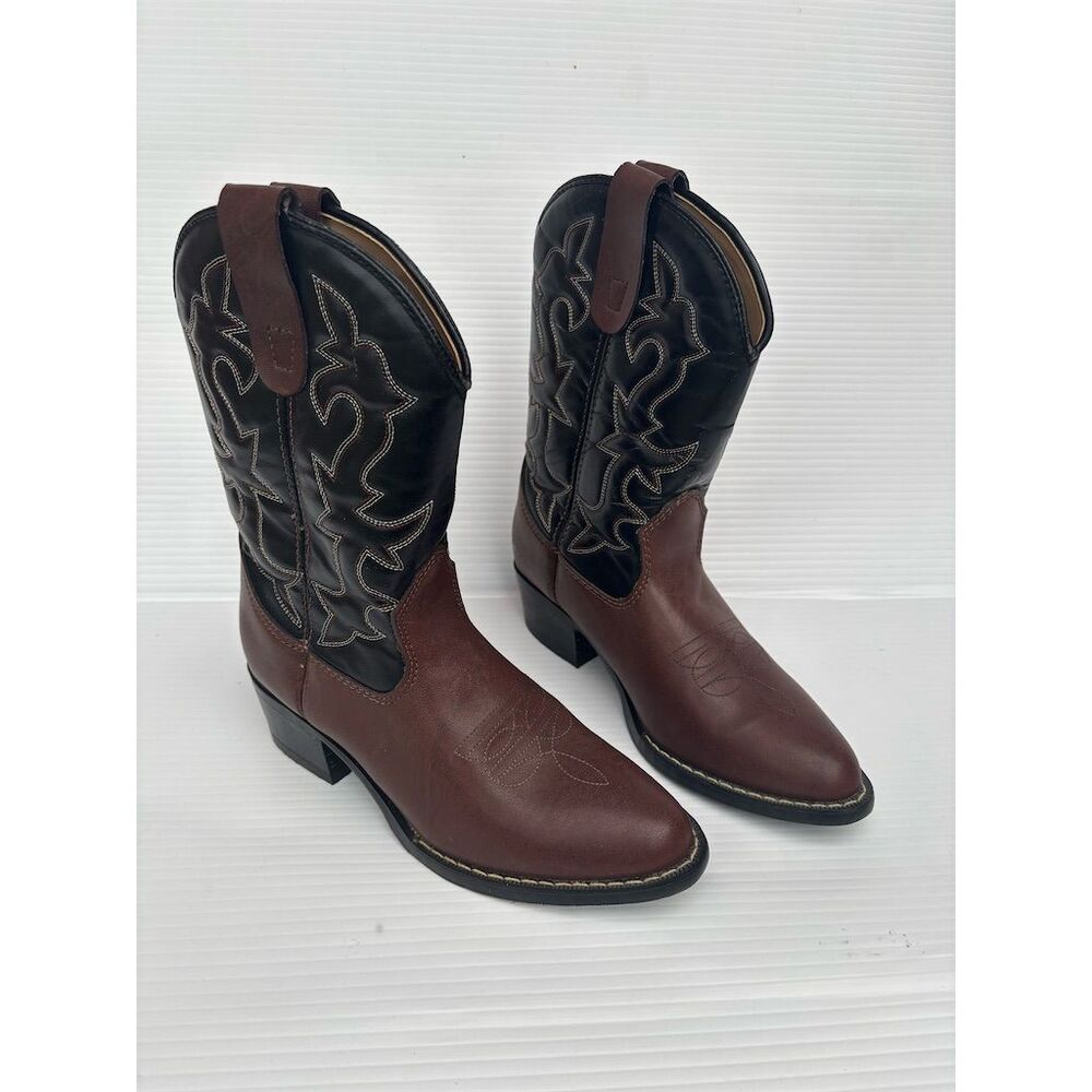 Laredo Express‎ Rider Cowboy Boots Unisex Size 4 Multicolor Western